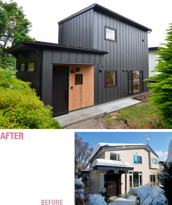 【景色を切り取ったピクチャーウィンドウの家】北海道札幌市